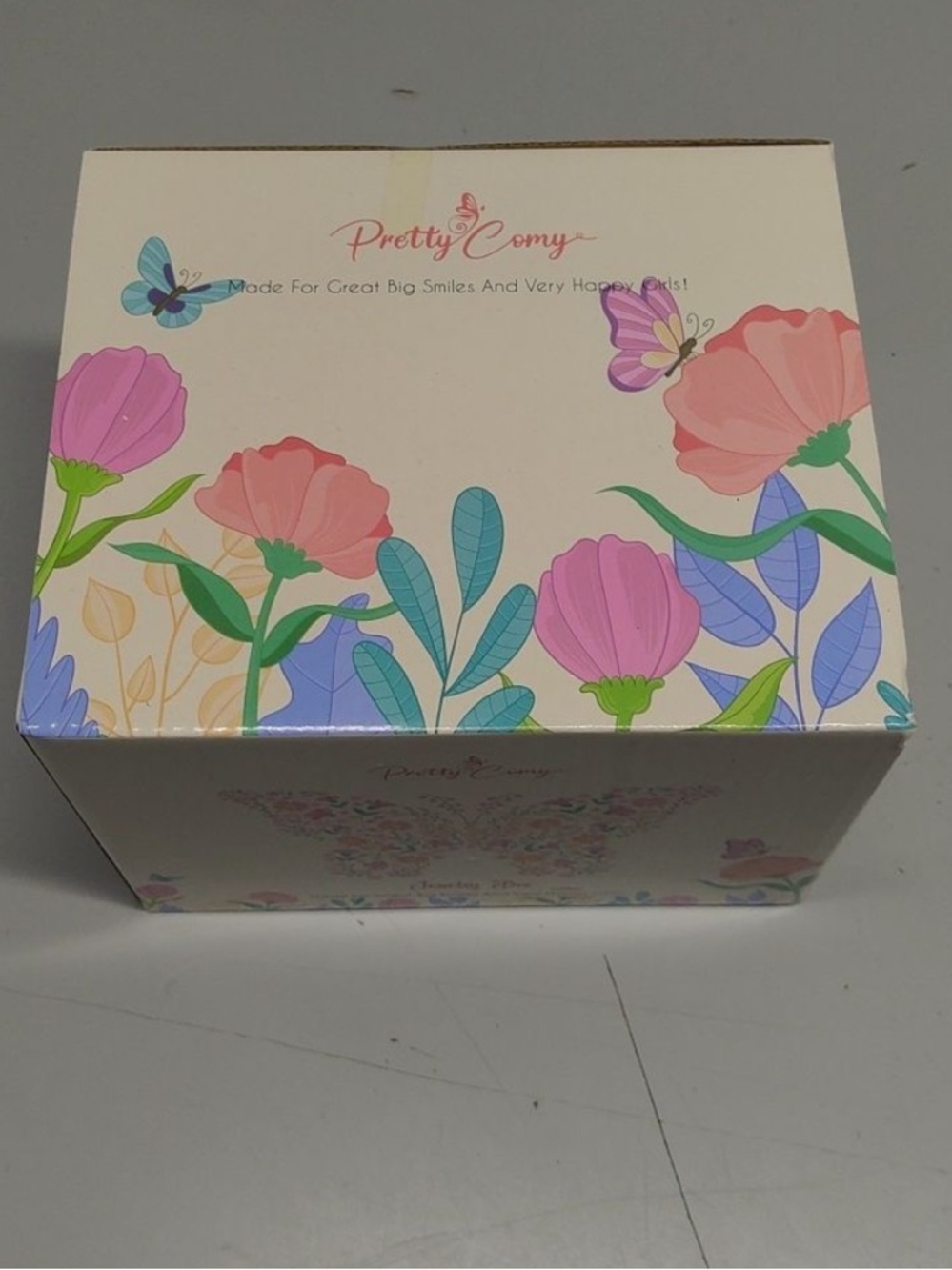 Pretty Comy Jewelry Box Organizer w/ Mirror 3 Layer Travel Case NEW - Picture 7 of 7
